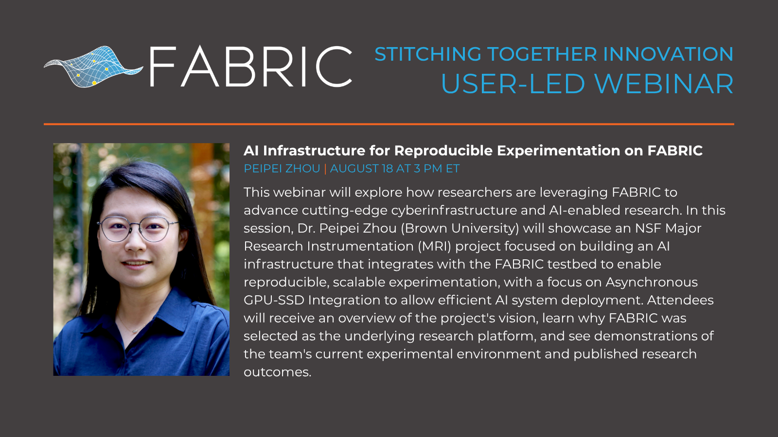 AI Infrastructure for Reproducible Experimentation on FABRIC